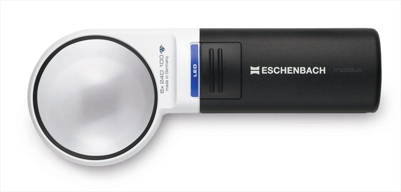 Eschenbach 1511-6 Hand Held Illuminated Magnifier Mobilux LED 6x